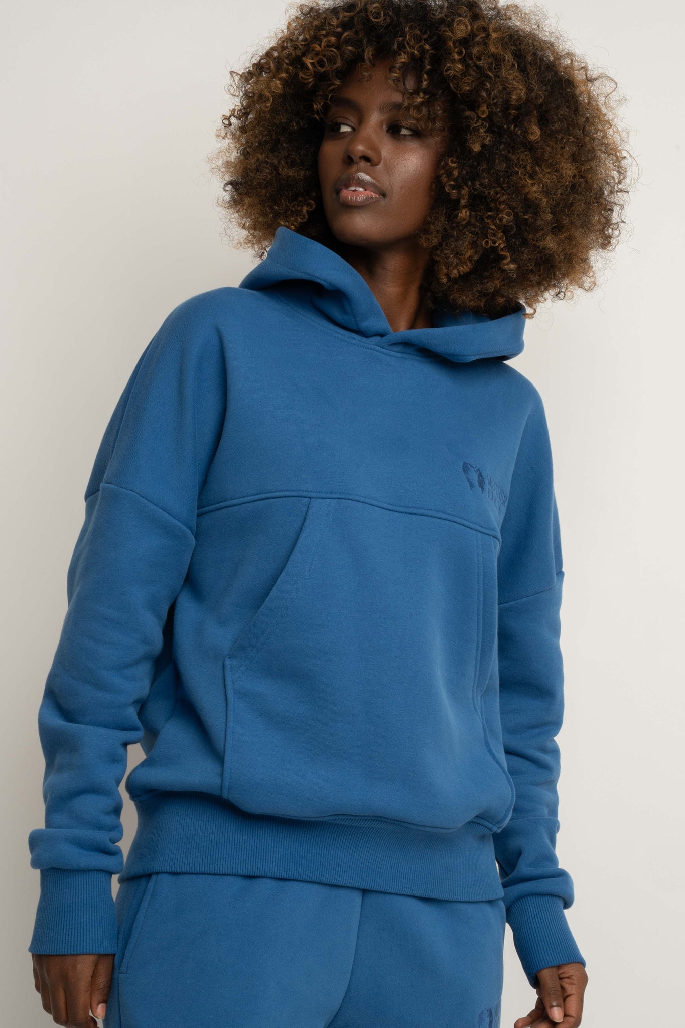 Cornflower blue hoodie - MURIA