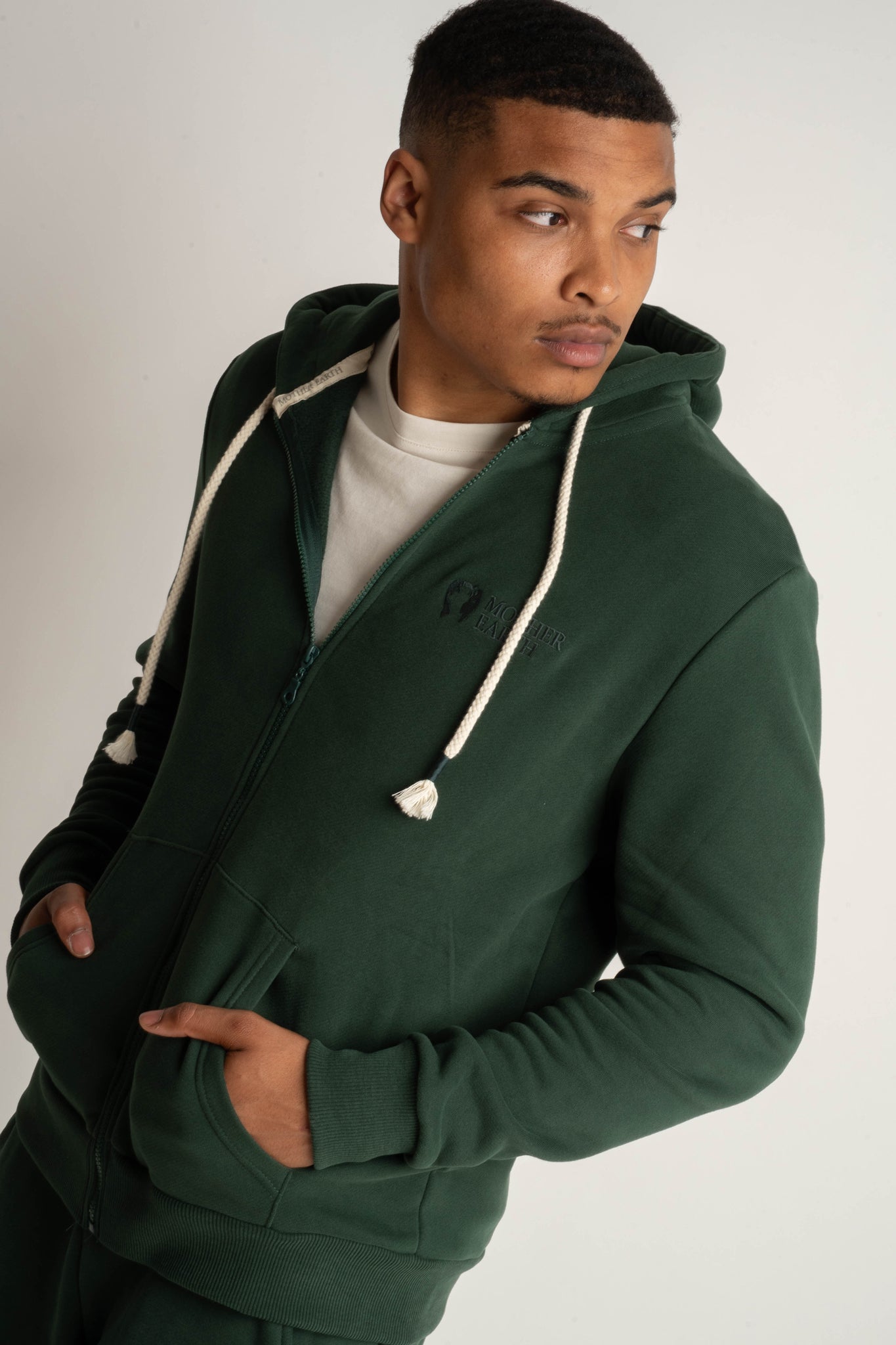 Men's Dark Green Hoodie - Nassau
