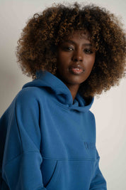 Cornflower blue hoodie - MURIA