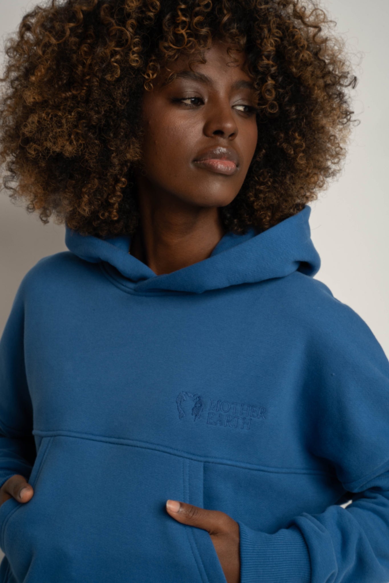 Cornflower blue hoodie - MURIA