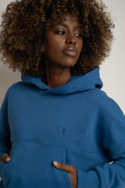 Cornflower blue hoodie - MURIA