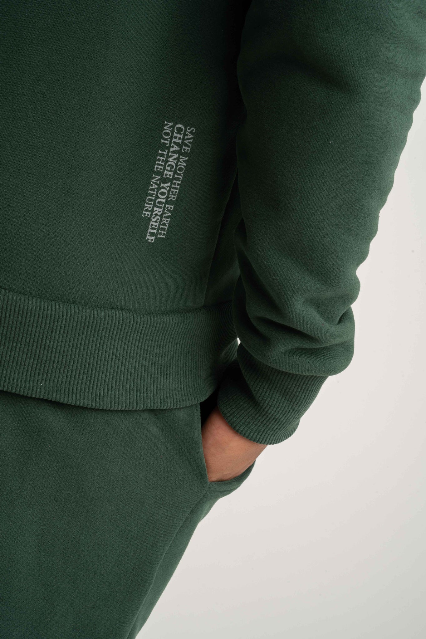 Men's Dark Green Hoodie - Nassau