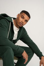 Men's Dark Green Hoodie - Nassau