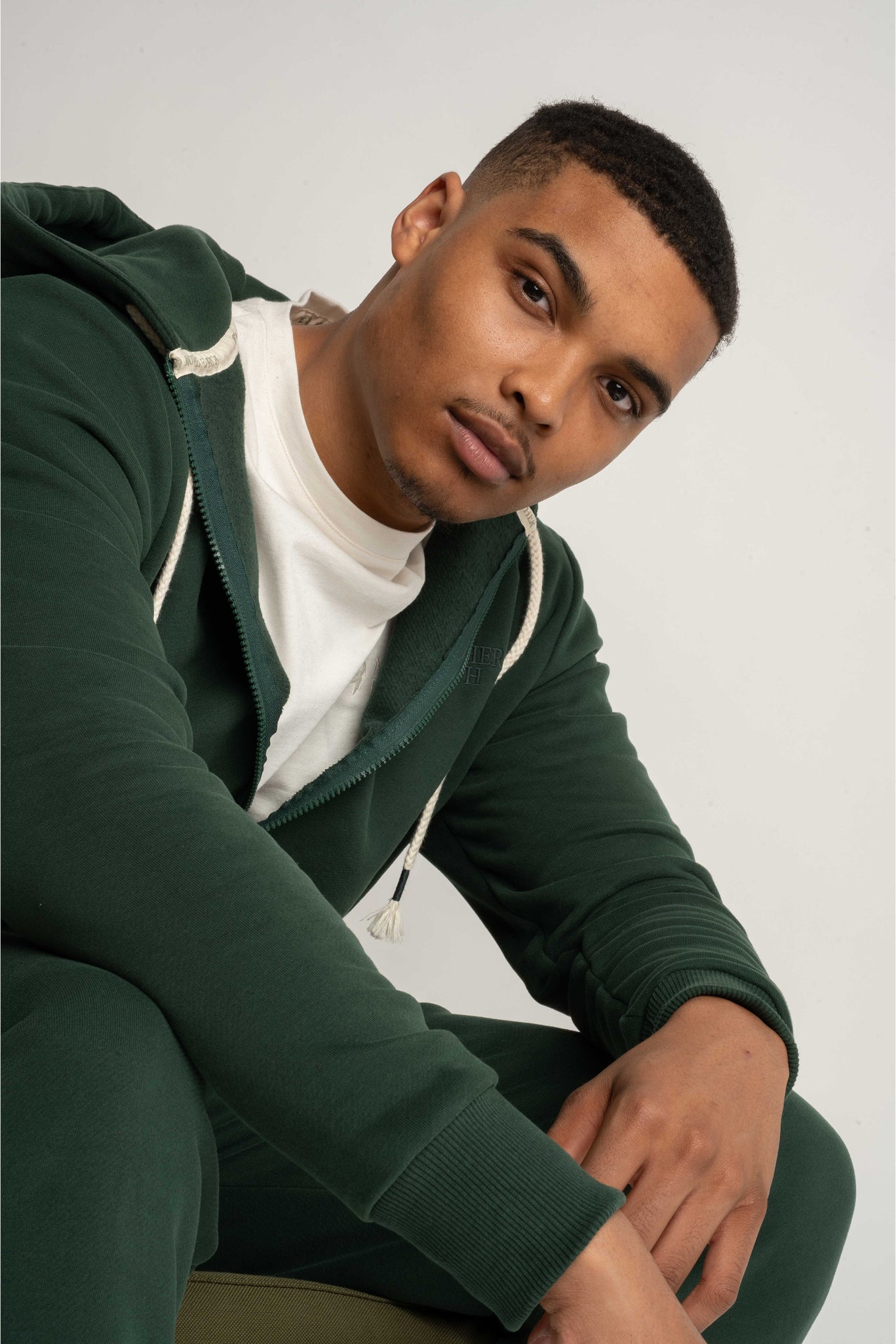 Men's Dark Green Hoodie - Nassau