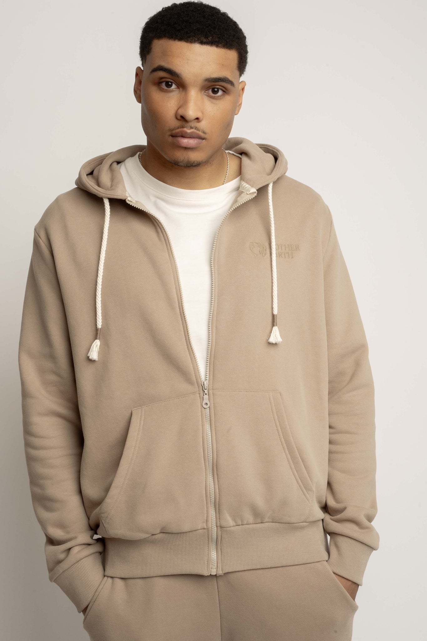 MEN'S LIGHT BROWN HOODIE - NASSAU
