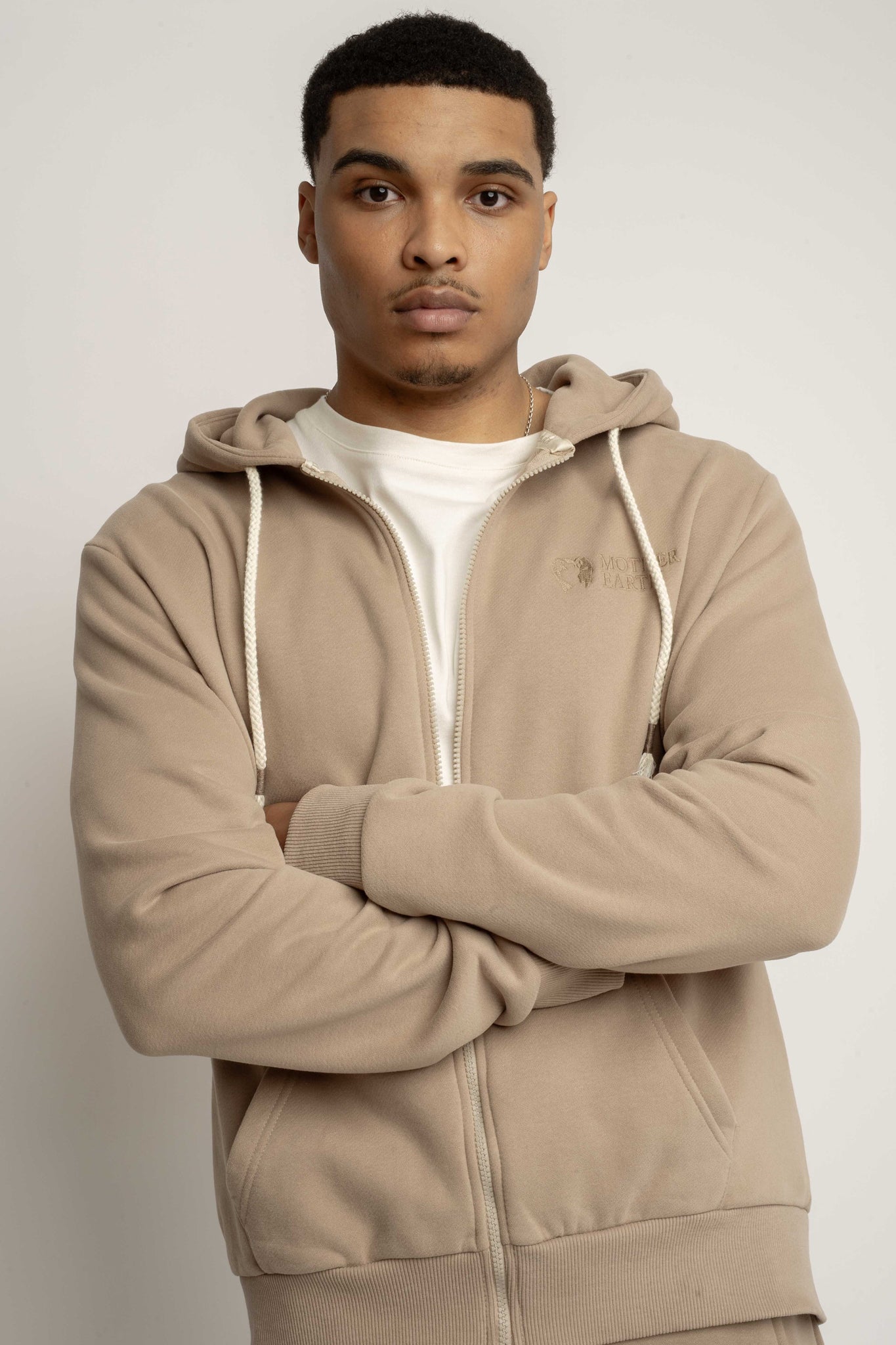 MEN'S LIGHT BROWN HOODIE - NASSAU