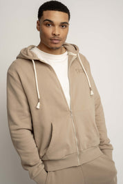 MEN'S LIGHT BROWN HOODIE - NASSAU