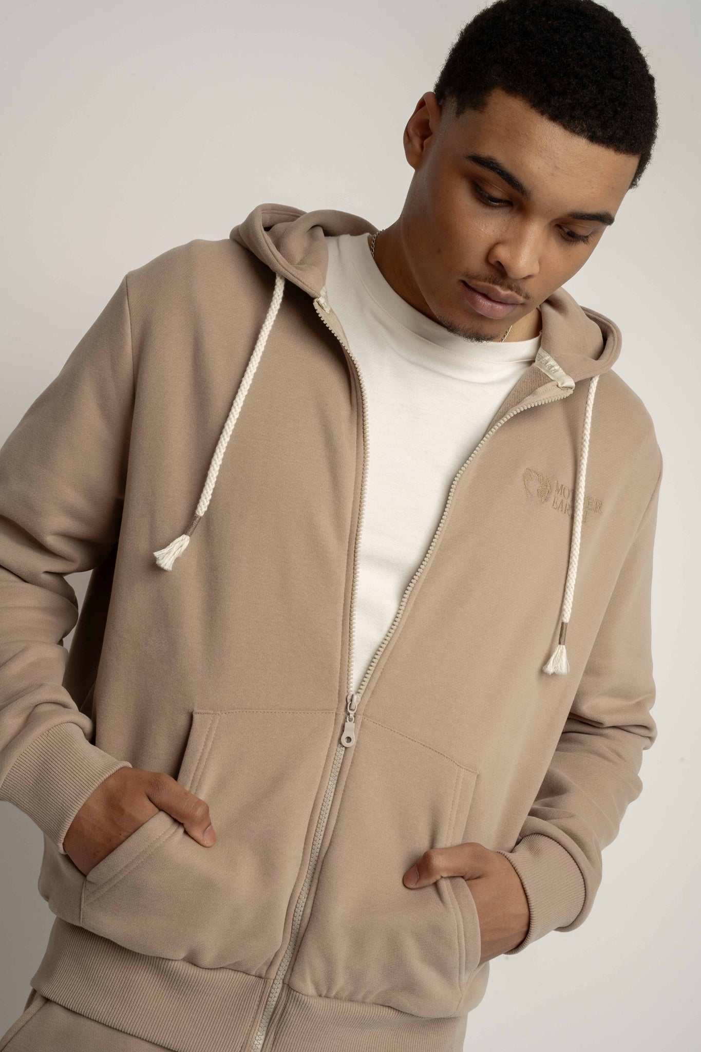 MEN'S LIGHT BROWN HOODIE - NASSAU