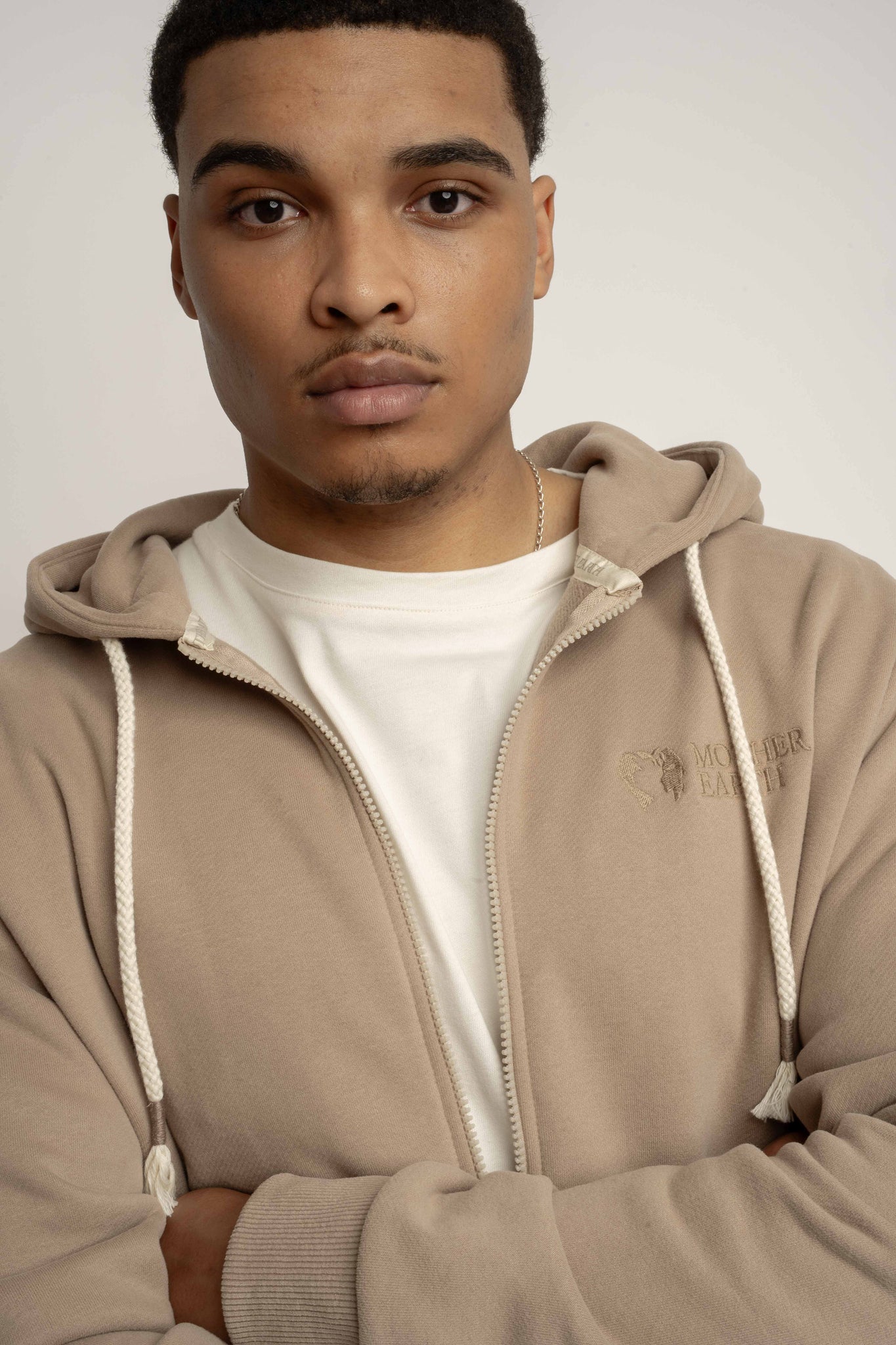 MEN'S LIGHT BROWN HOODIE - NASSAU