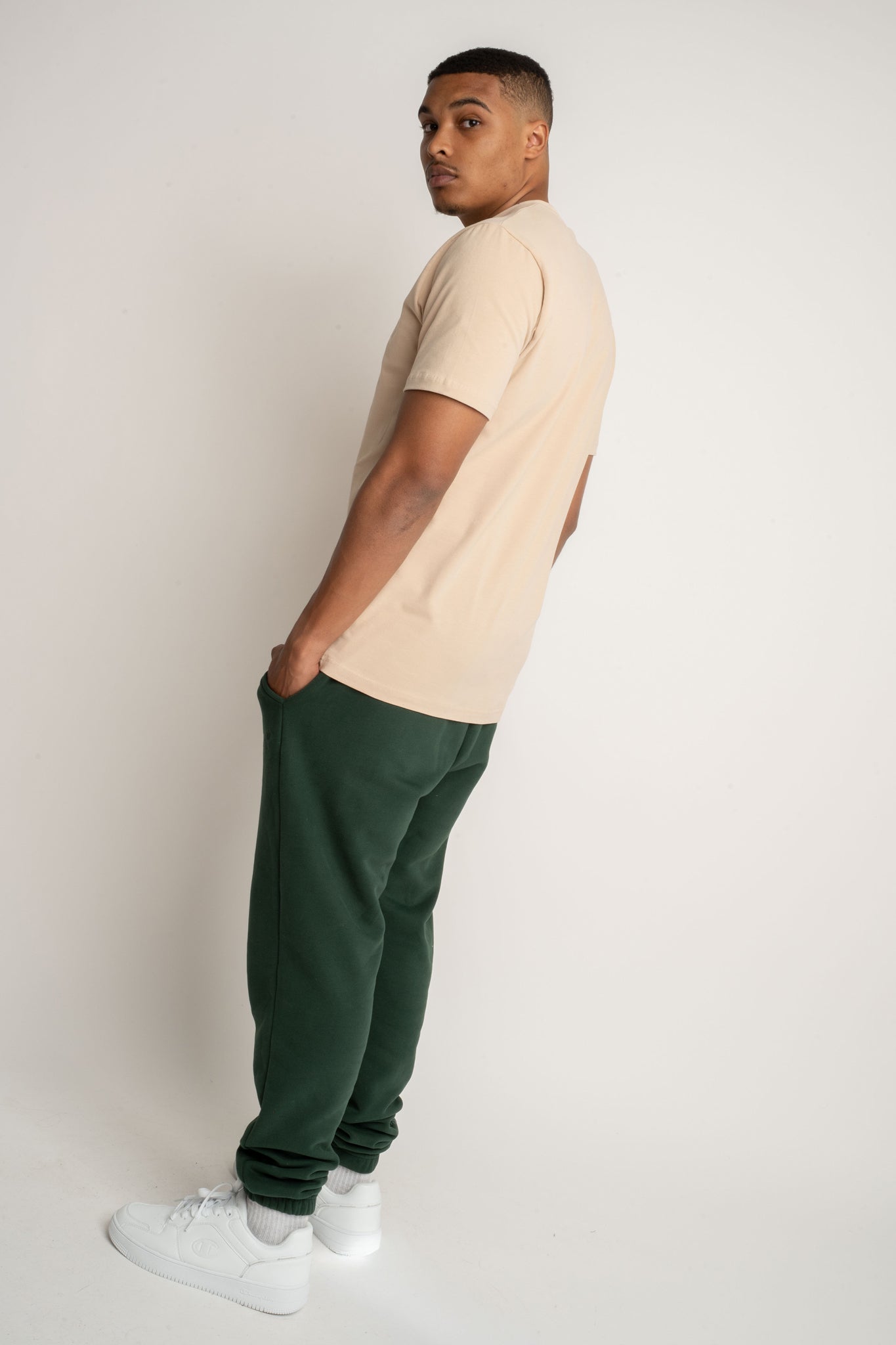 MEN'S BEIGE T-SHIRT - EVEREST