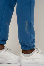 BAGGY SWEATPANTS, CORNFLOWER BLUE - KARPATOS