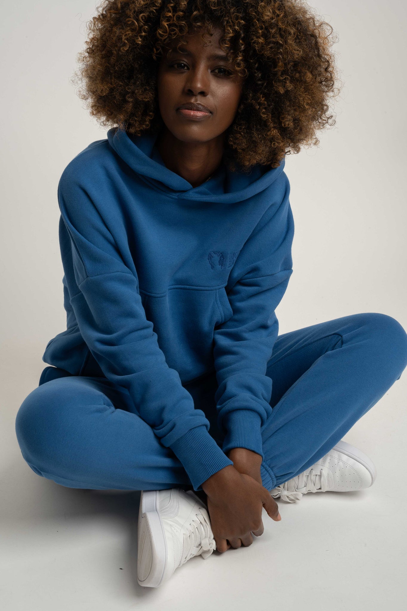 BAGGY SWEATPANTS, CORNFLOWER BLUE - KARPATOS