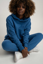 BAGGY SWEATPANTS, CORNFLOWER BLUE - KARPATOS