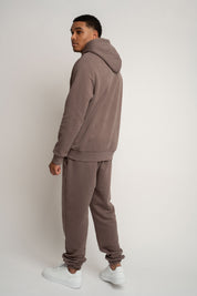MĘSKA BLUZA Z KAPTUREM CAPPUCCINO - ASTON