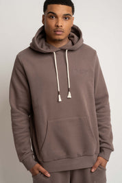 MĘSKA BLUZA Z KAPTUREM CAPPUCCINO - ASTON