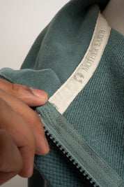 MĘSKA ROZPINANA BLUZA Z KAPTUREM Z EFEKTEM WASHED ZIELONA – STOCKHOLM