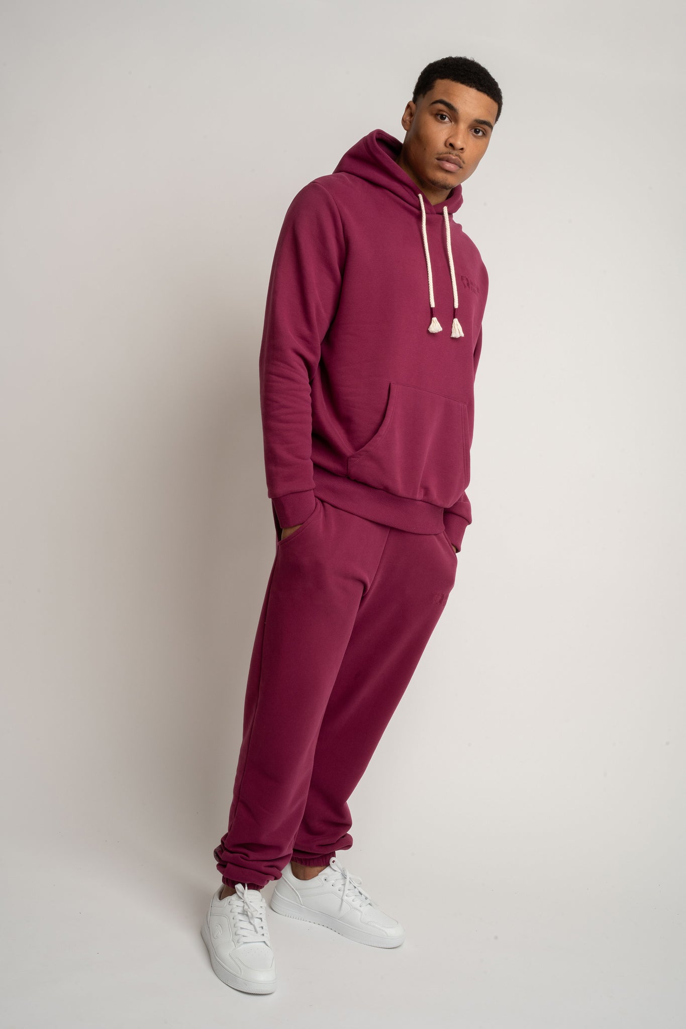 MEN'S HOODIE BURGUNDY - ASTON