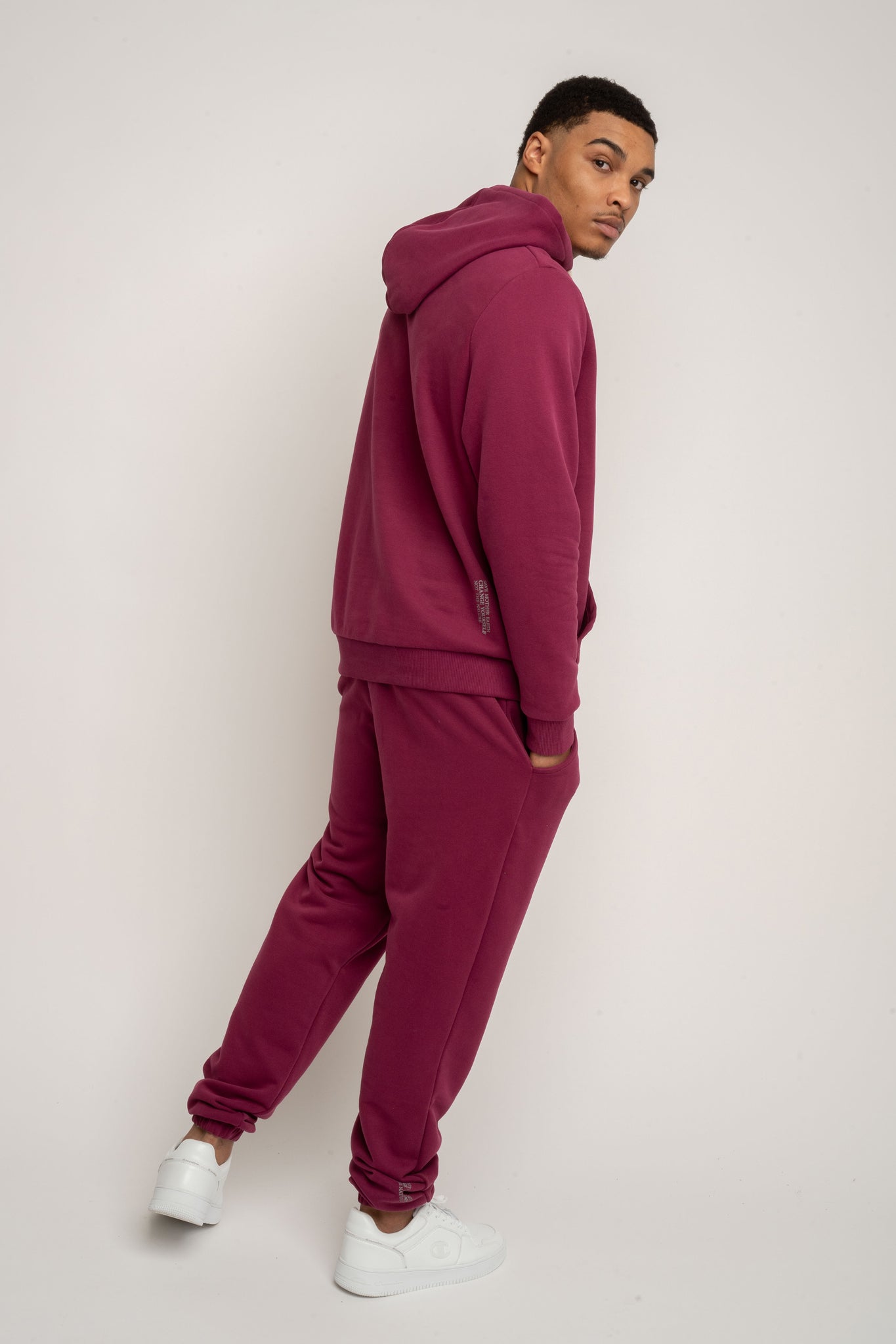 MEN'S HOODIE BURGUNDY - ASTON