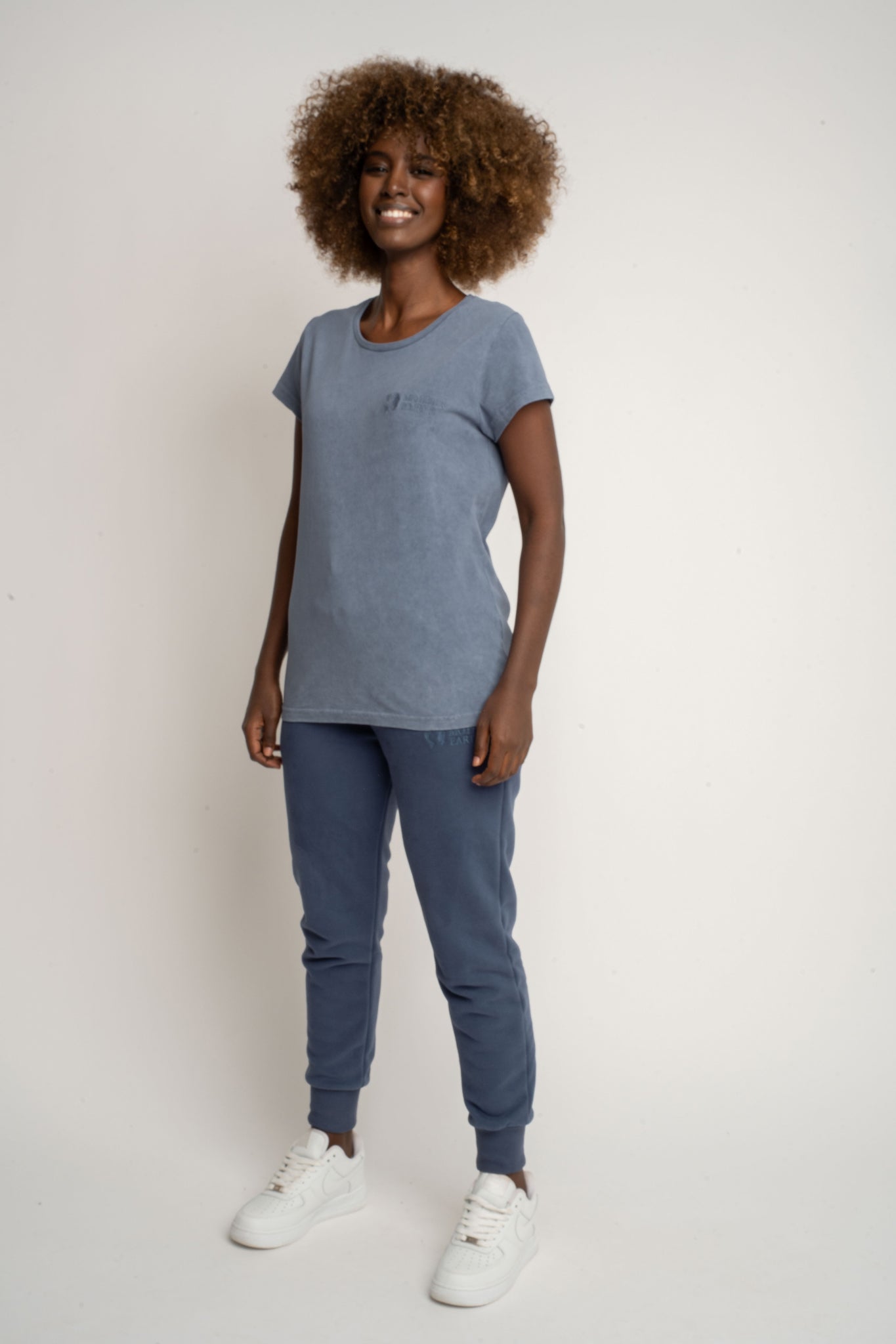 T-SHIRT Z EFEKTEM WASHED GRANATOWY - YUKON