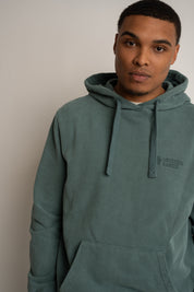 MEN'S WASHED HOODIE GREEN – AARHUS