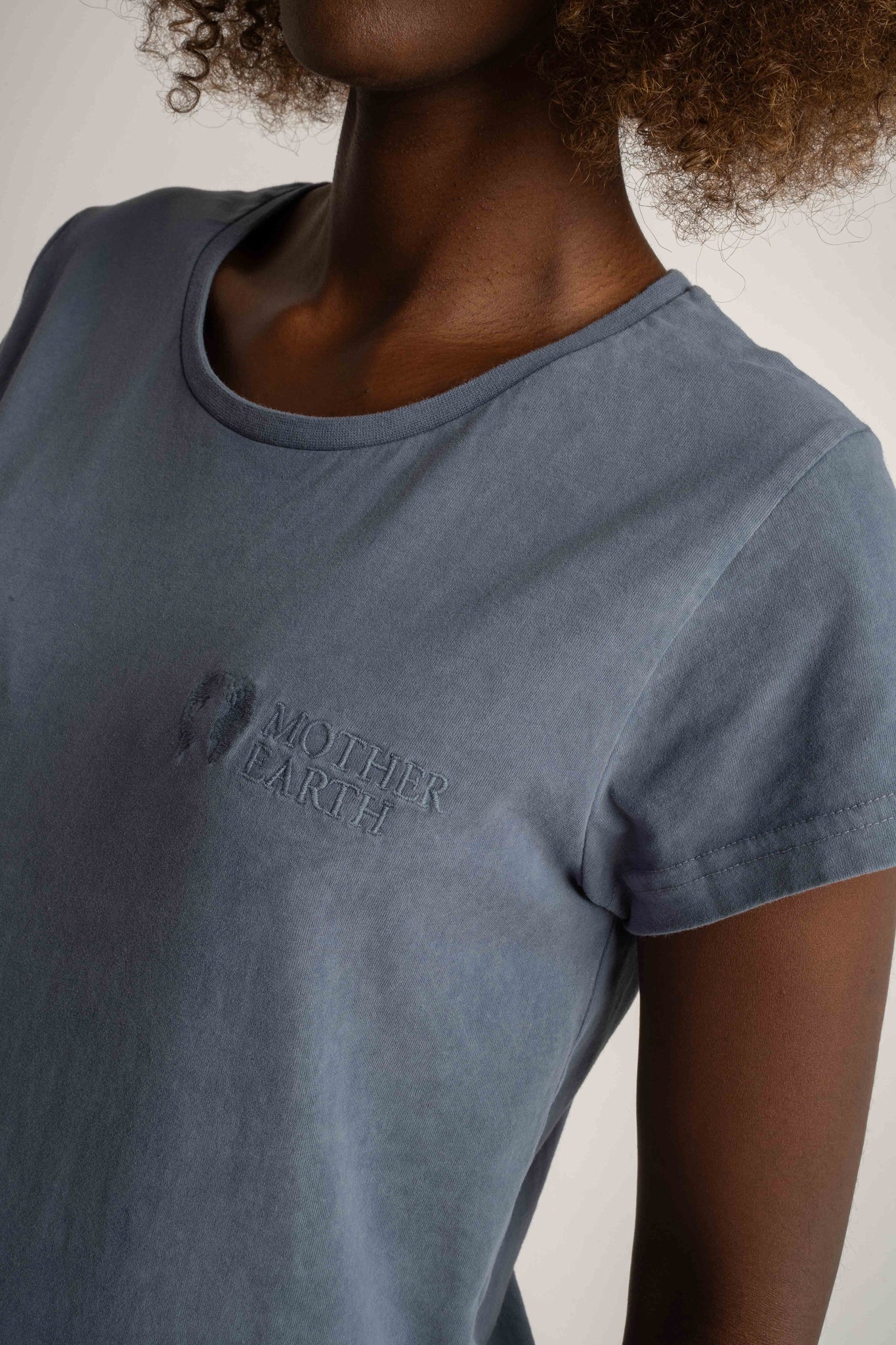 T-SHIRT Z EFEKTEM WASHED GRANATOWY - YUKON
