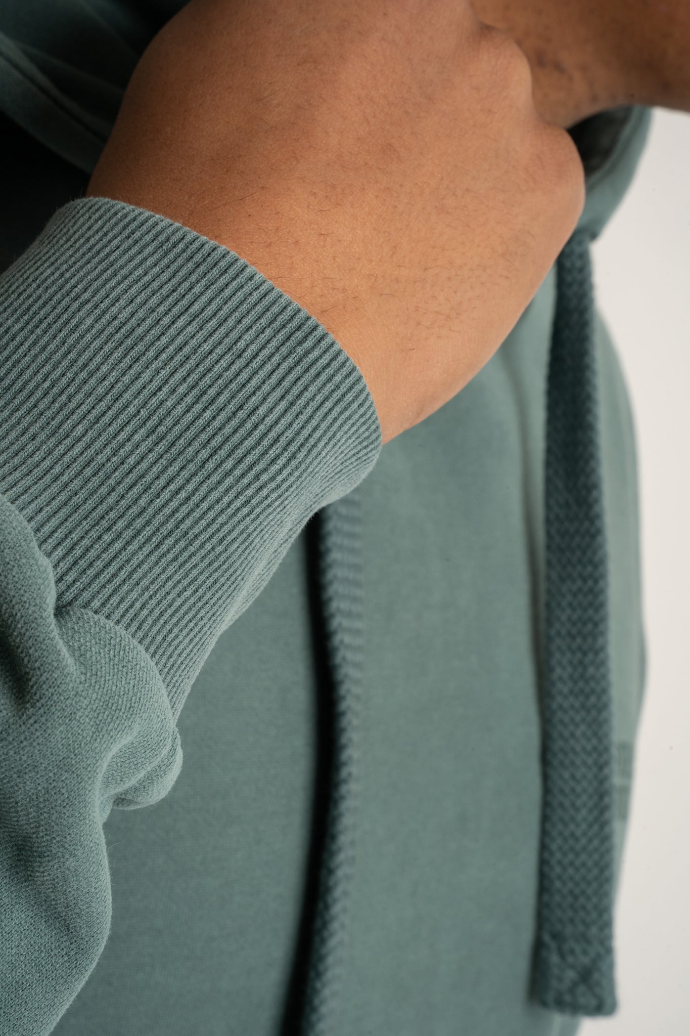 MEN'S WASHED HOODIE GREEN – AARHUS