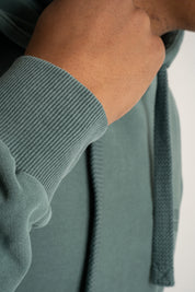 MEN'S WASHED HOODIE GREEN – AARHUS