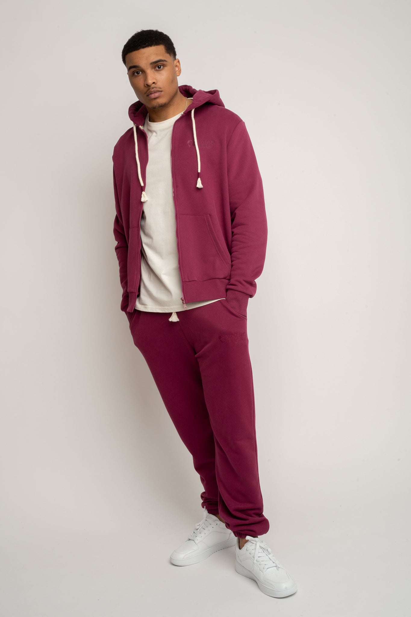 MEN'S BURGUNDY HOODIE - NASSAU