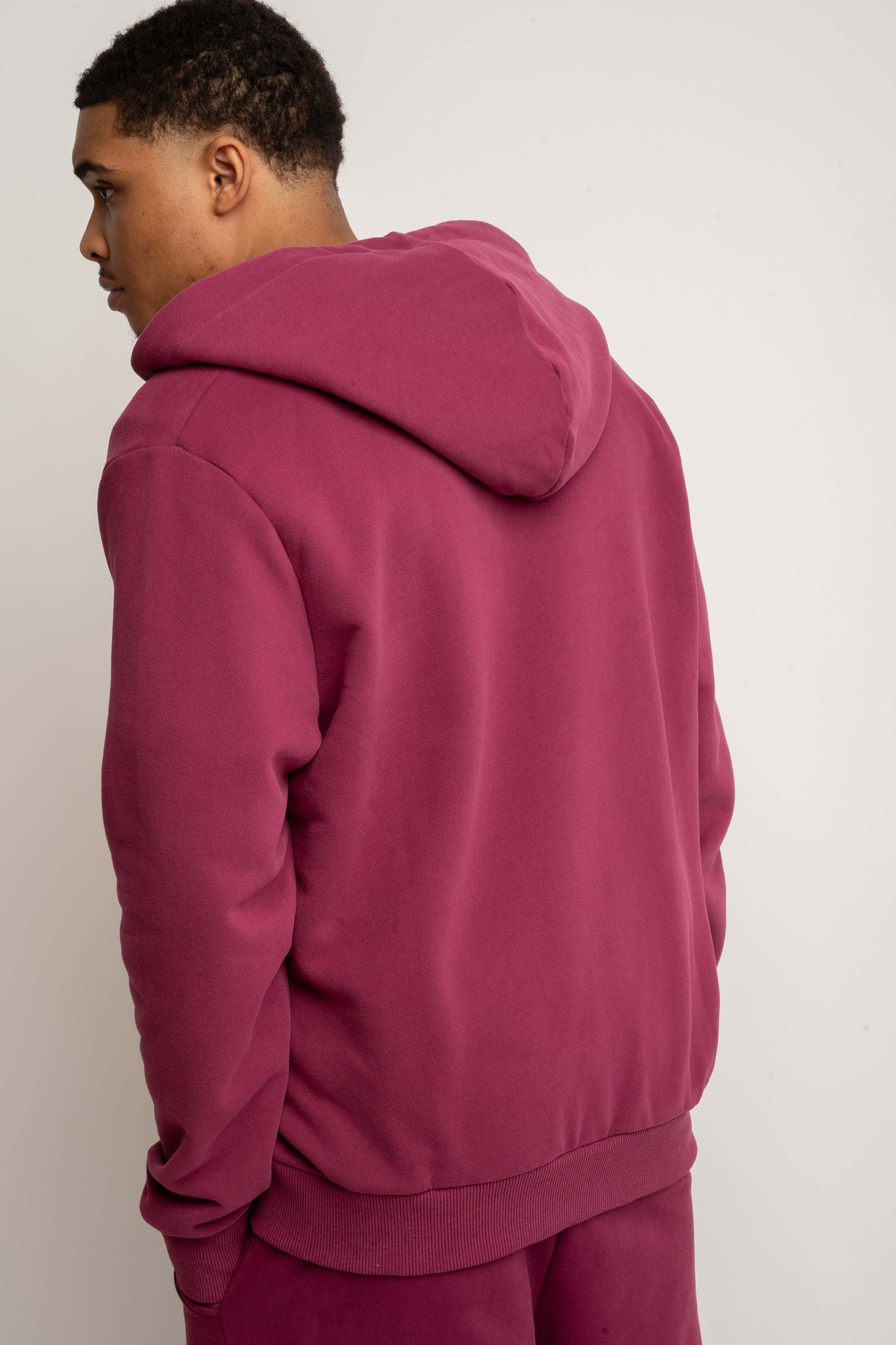 MEN'S BURGUNDY HOODIE - NASSAU