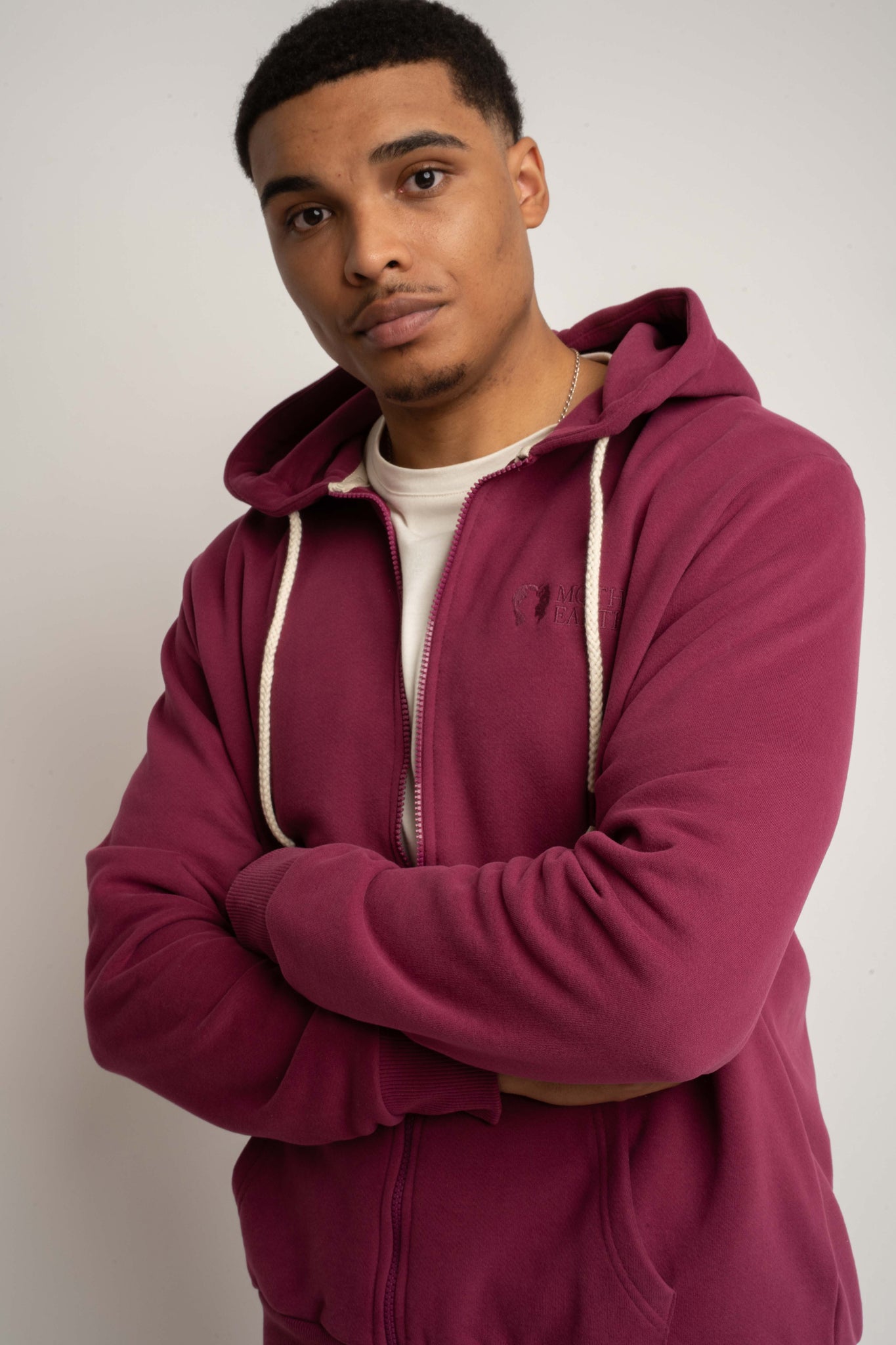 MEN'S BURGUNDY HOODIE - NASSAU