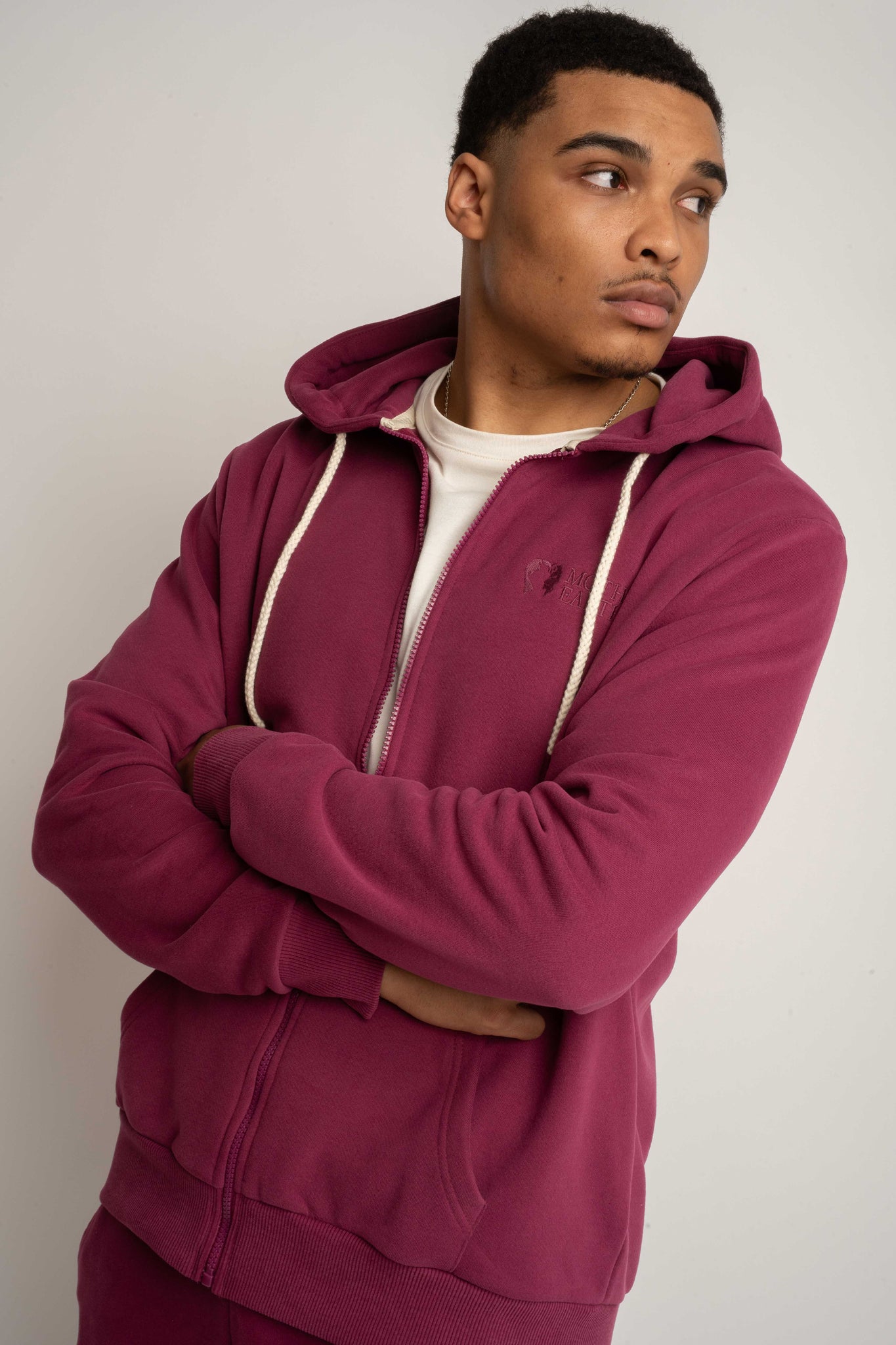 MEN'S BURGUNDY HOODIE - NASSAU