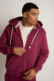 MEN'S BURGUNDY HOODIE - NASSAU
