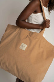 TORBA TYPU SHOPPER  BAG KARMELOWA 01 - ADALAR