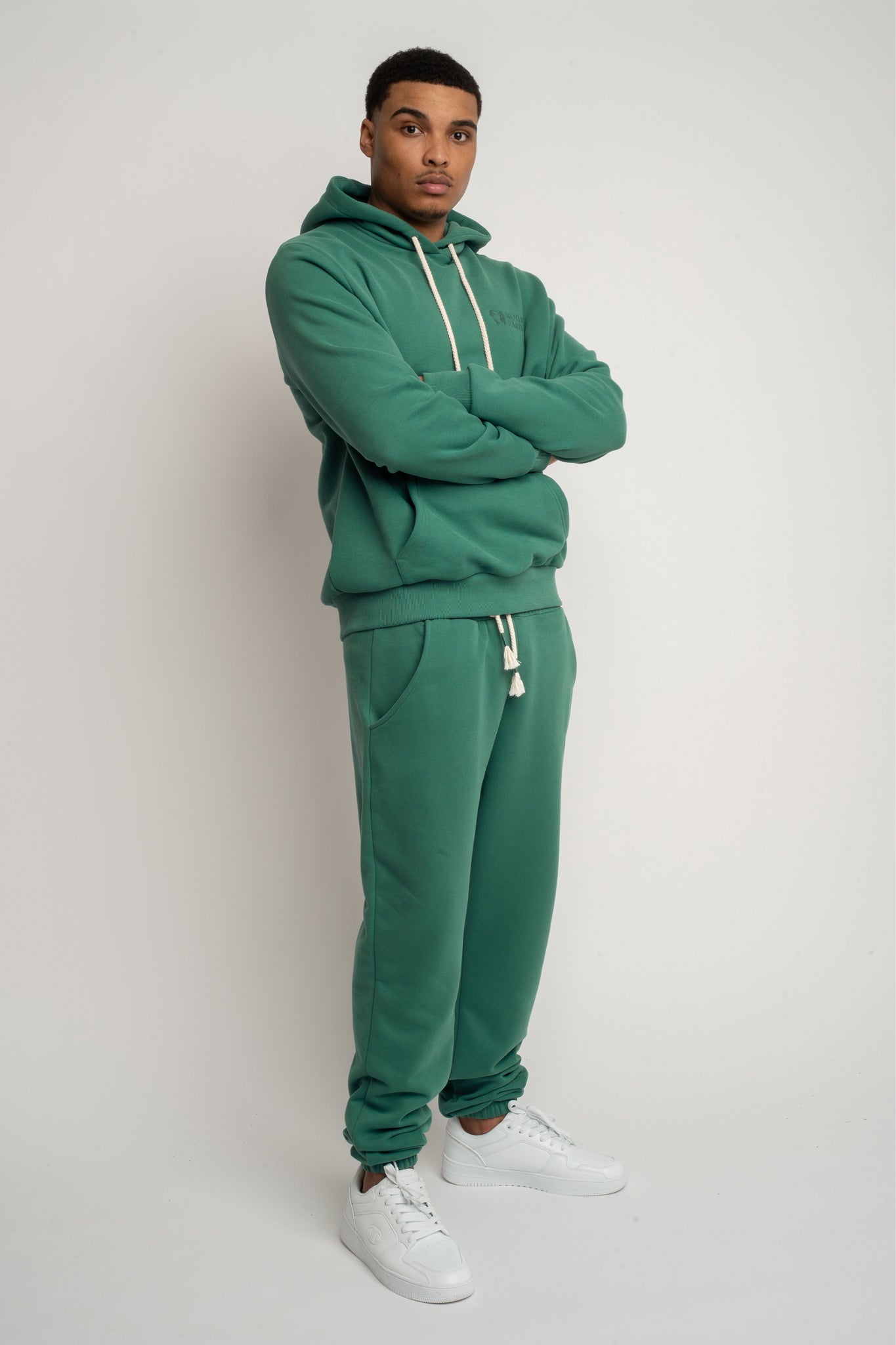 MEN'S GREEN HOODIE - ASTON