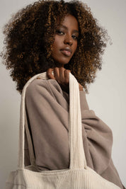 TORBA TYPU SHOPPER  BAG KREMOWA 01 - ADALAR