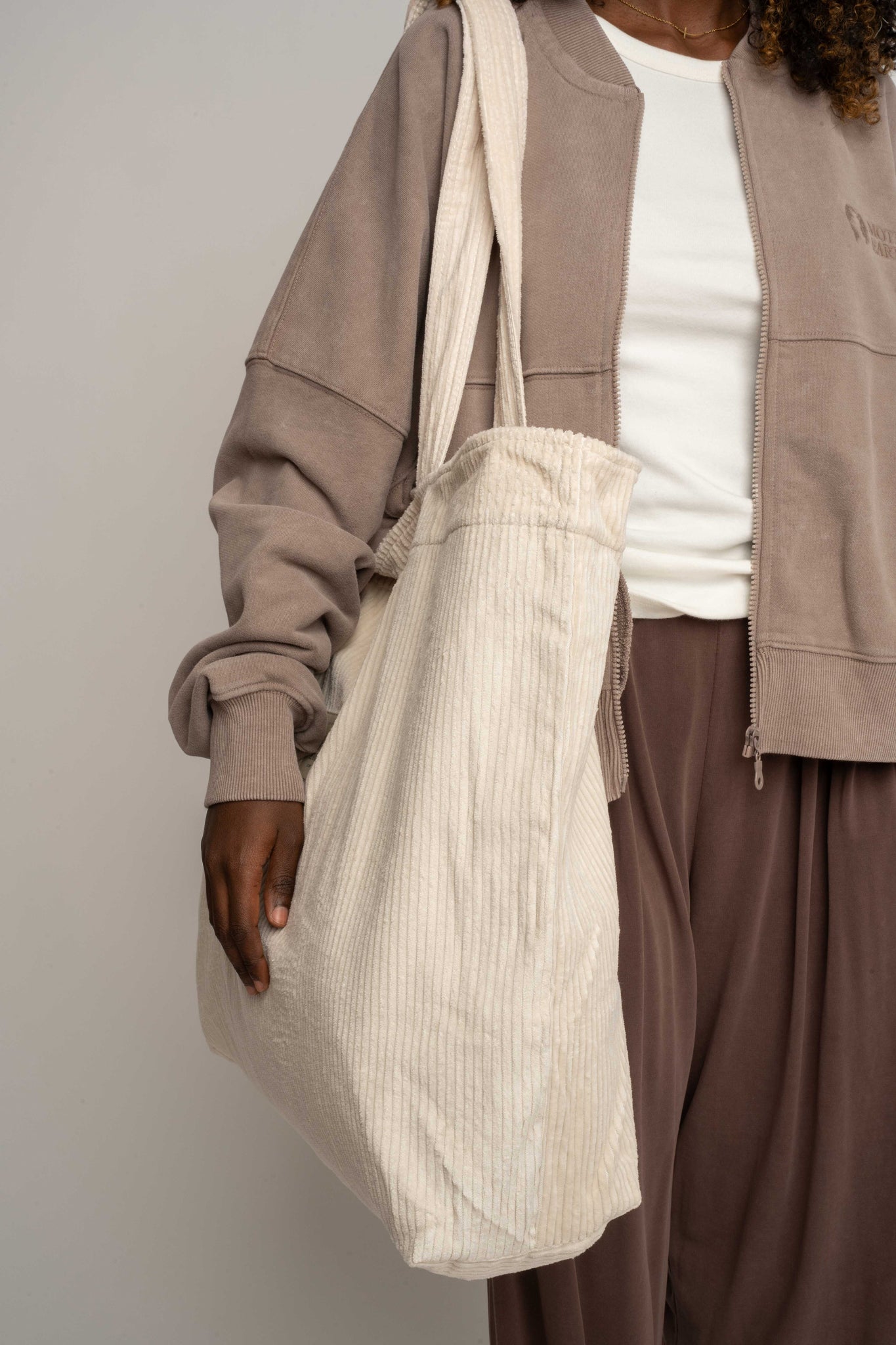 TORBA TYPU SHOPPER  BAG KREMOWA 01 - ADALAR
