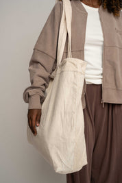 TORBA TYPU SHOPPER  BAG KREMOWA 01 - ADALAR