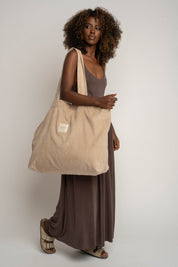 CREAM SHOPPER BAG - ADALAR