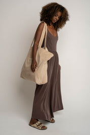 CREAM SHOPPER BAG - ADALAR