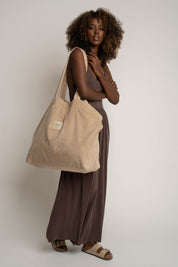 CREAM SHOPPER BAG - ADALAR