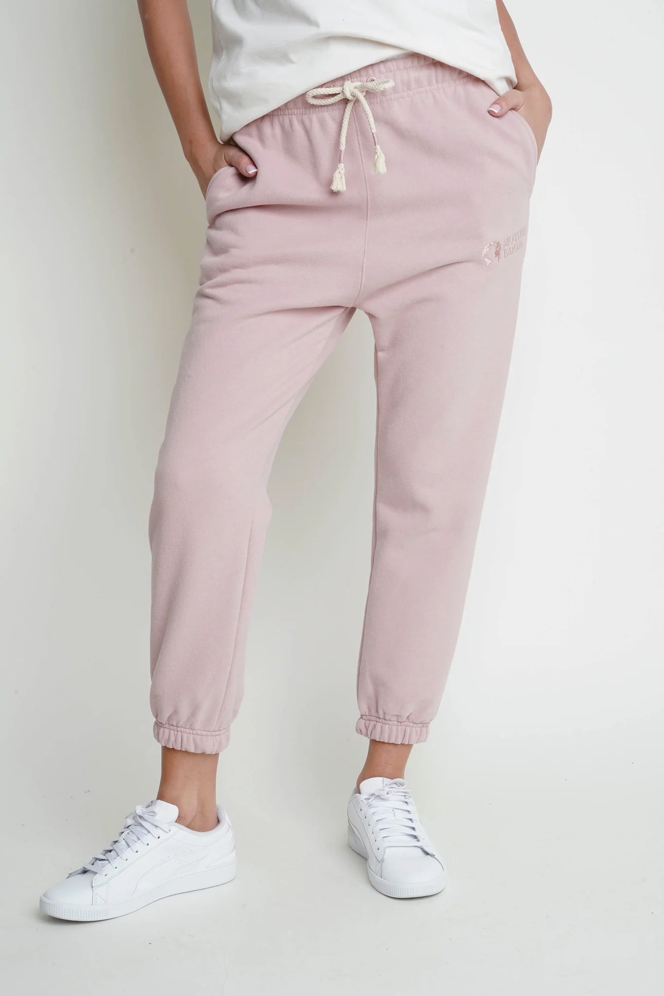 SPODNIE DRESOWE TYPU BAGGY 2nd DROP JASNORÓŻOWE - KARPATOS