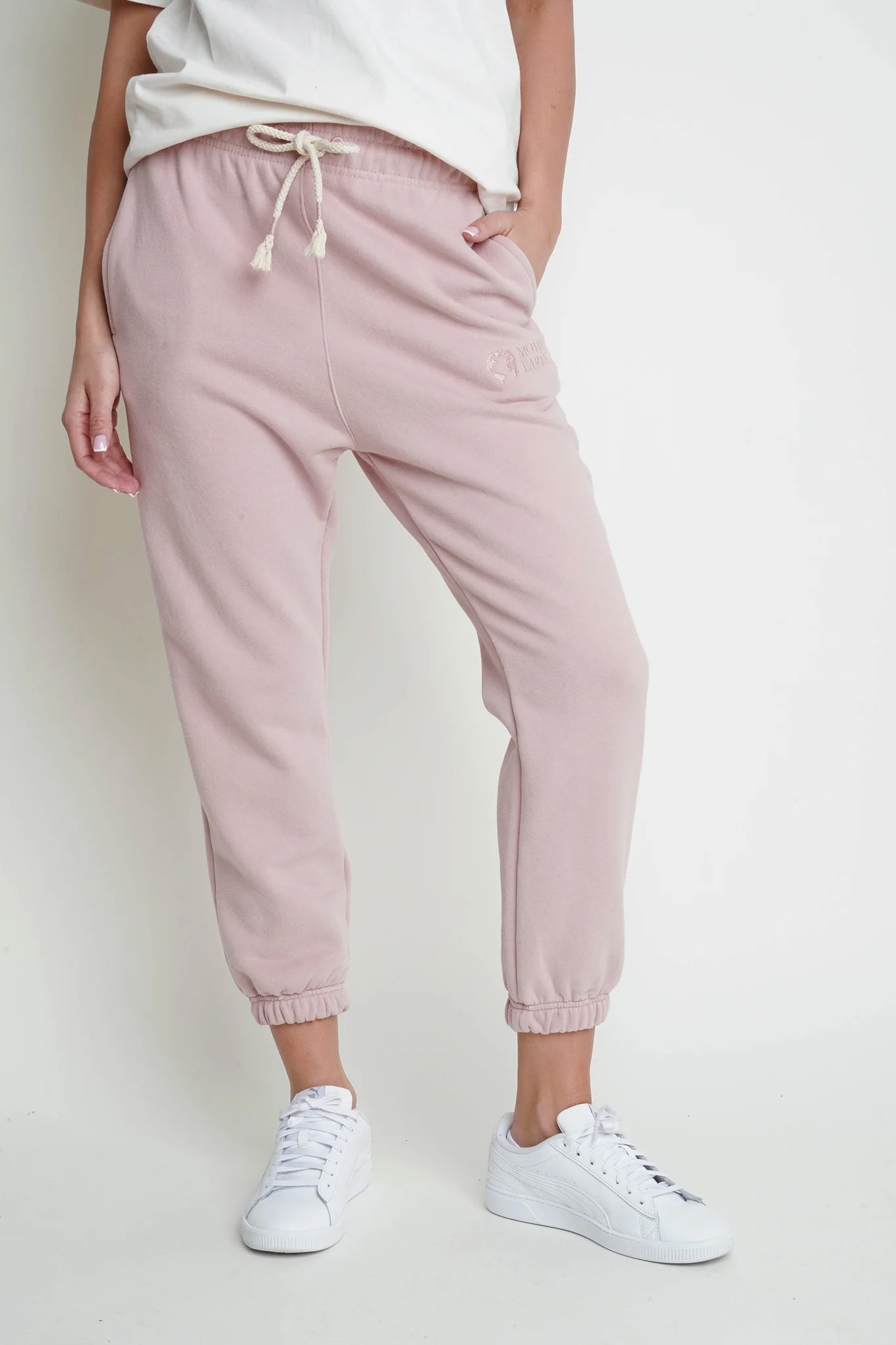 SPODNIE DRESOWE TYPU BAGGY 2nd DROP JASNORÓŻOWE - KARPATOS