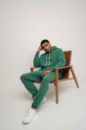 MEN'S GREEN HOODIE - ASTON