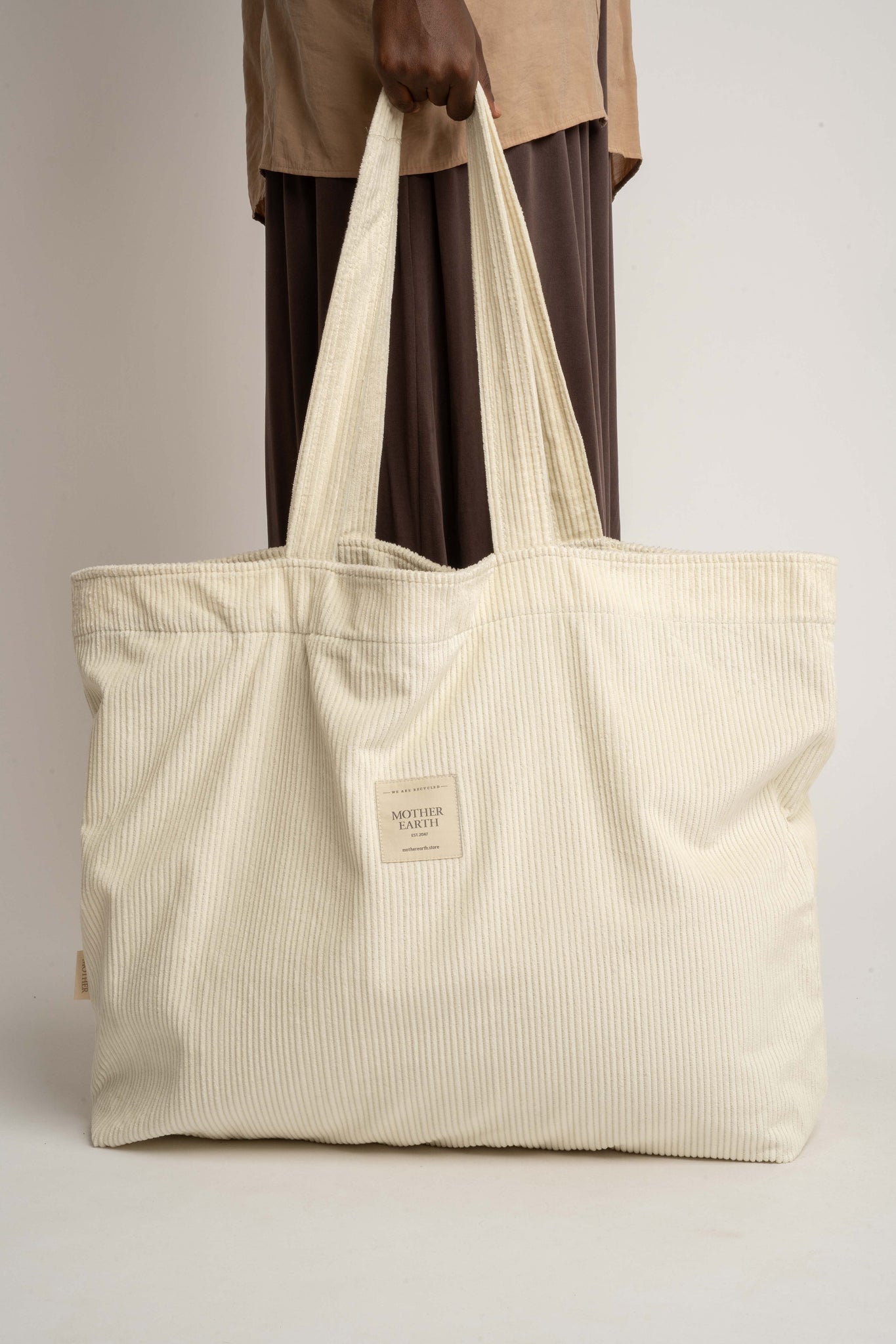 TORBA TYPU SHOPPER  BAG ŚMIETANKOWA - ADALAR
