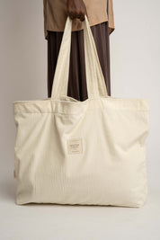 TORBA TYPU SHOPPER  BAG ŚMIETANKOWA - ADALAR
