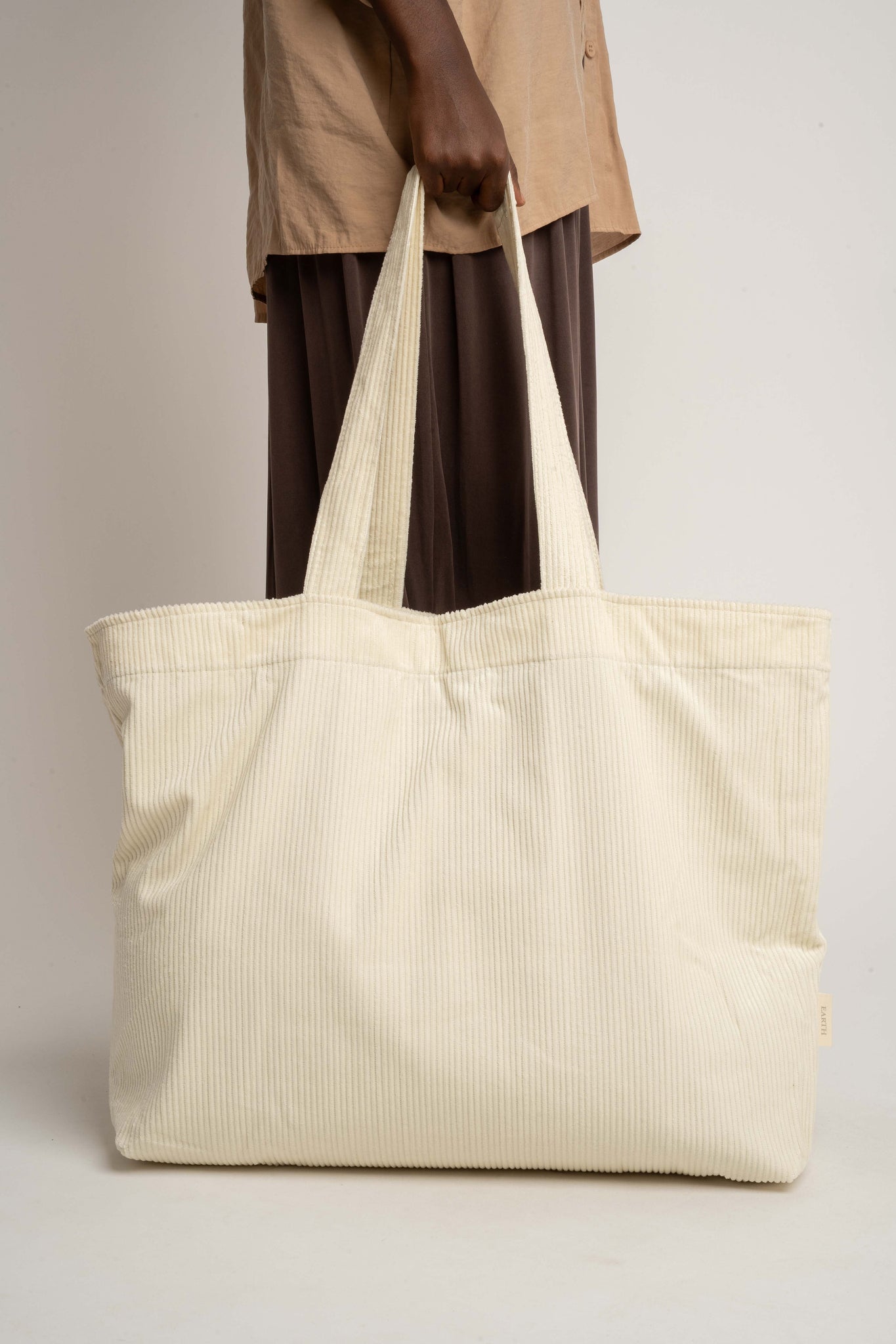 TORBA TYPU SHOPPER  BAG ŚMIETANKOWA - ADALAR
