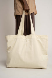 TORBA TYPU SHOPPER  BAG ŚMIETANKOWA - ADALAR