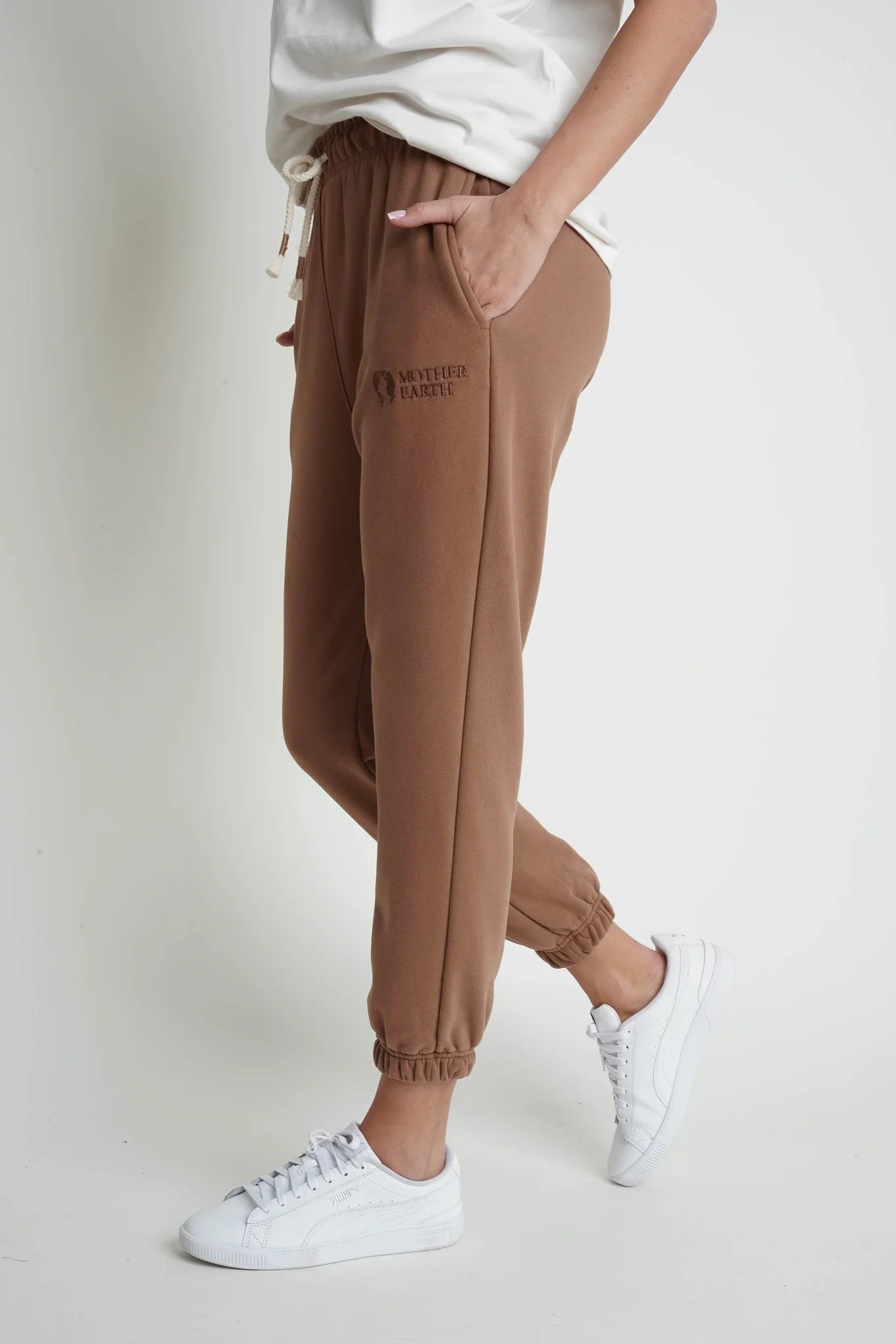 SPODNIE DRESOWE TYPU BAGGY 2nd DROP BRĄZOWE - KARPATOS