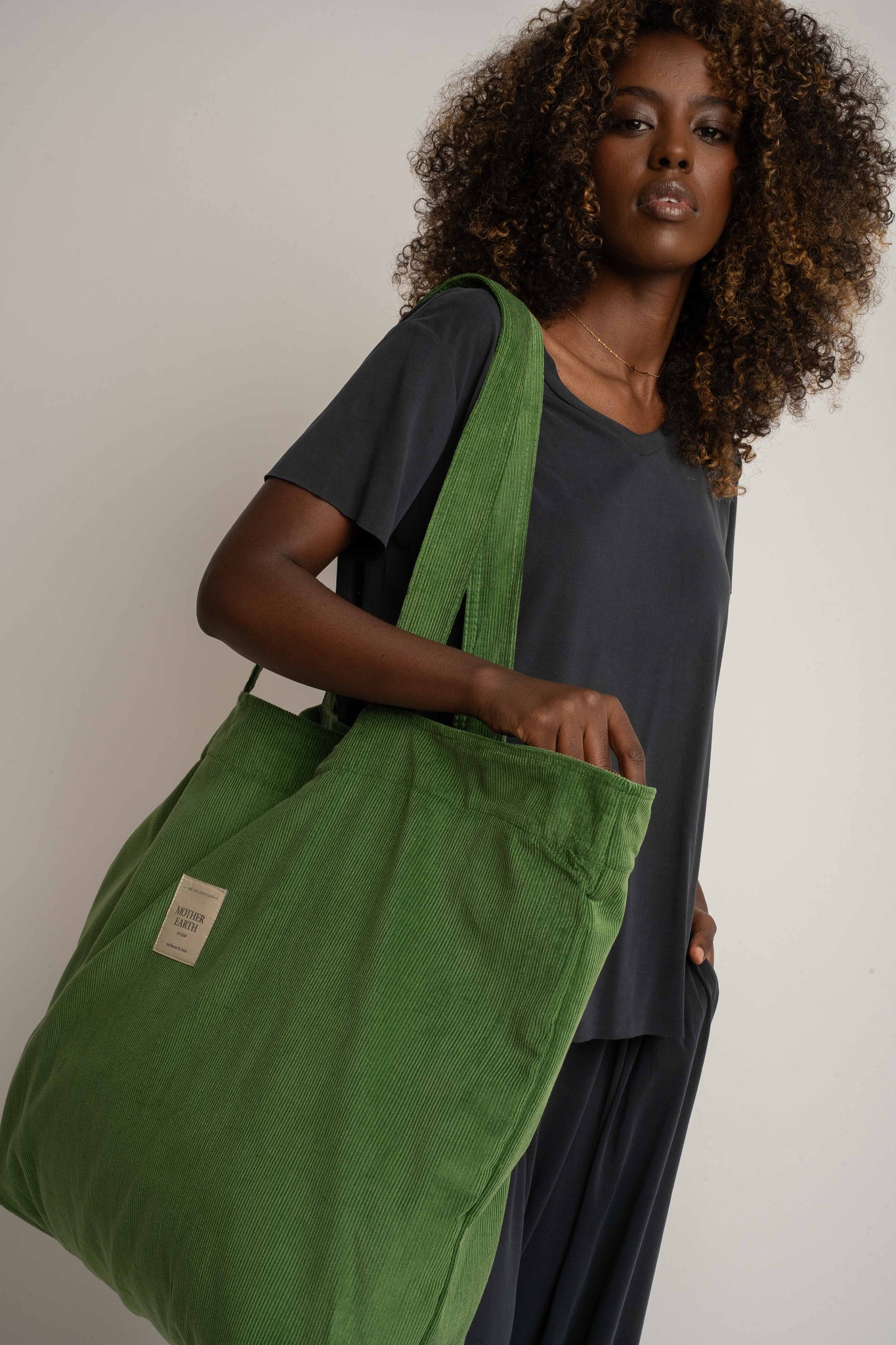 CREAM SHOPPER BAG - ADALAR