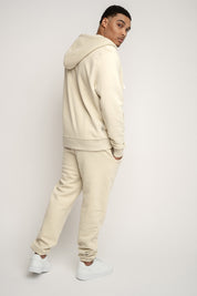 MEN'S HOODED SWEATSHIRT LIGHT BEIGE - NASSAU
